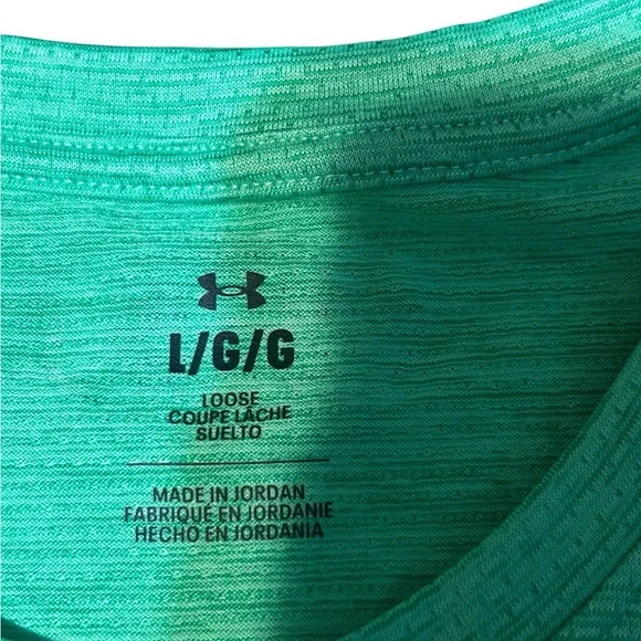 Under Armour HeatGear Green Athletic Training T Shirt Mens Large - Picture 4 of 13